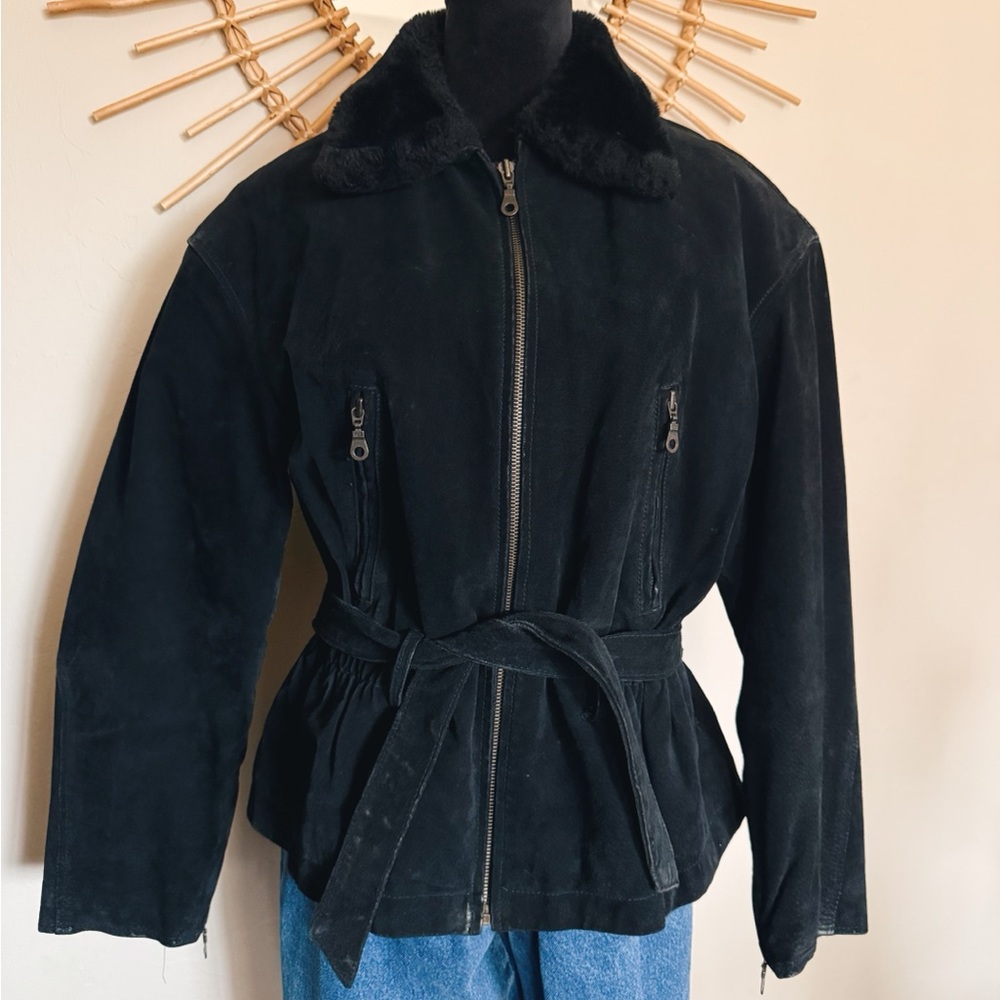 Northwest Black Utility Jacket with Belt